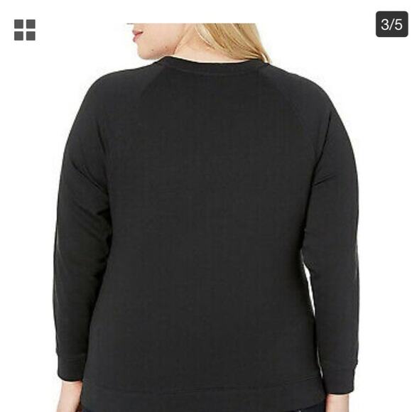 NWT Levi's Crewneck Sweatshirt Black Silver Glitter size 3X - Picture 3 of 7